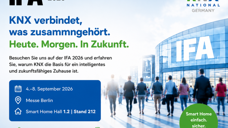 KNX Deutschland auf der IFA 2026: Smart Home, das langfristig mitdenkt